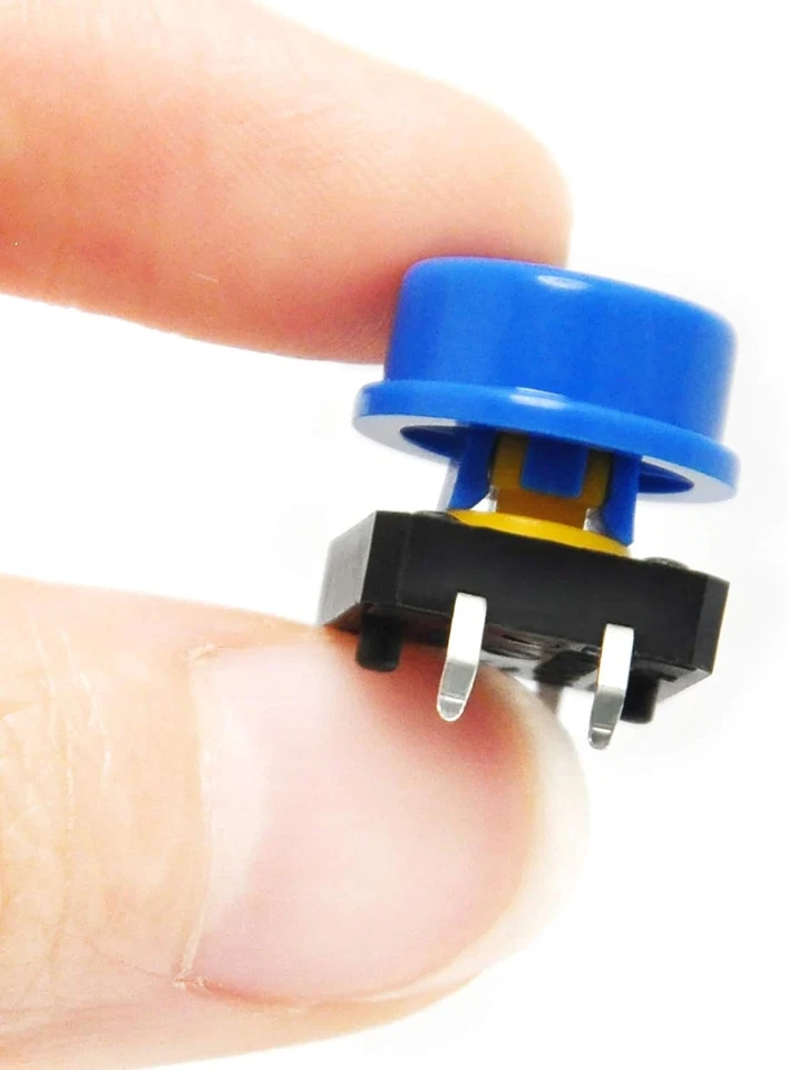 12X12X7.3Mm Tactile Push Button Momentary SMD PCB Switch Cap (Pack of 25) - Image 3 of 4