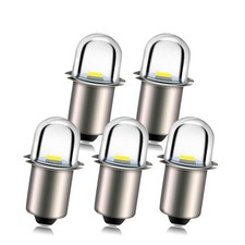 LED Flashlight Bulb 6V P13.5S Base Socket White LED Bulbs Replacement for Fla...