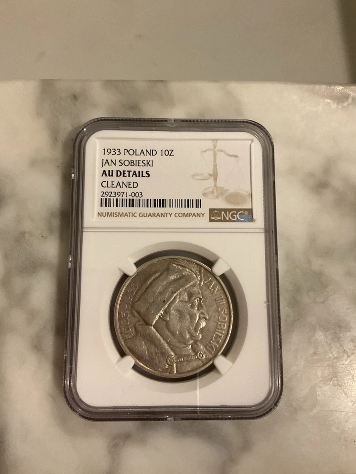 POLONIA 1933 W ENERO III SOBIESKI 10 ZLOTYCH VICTORIA SOBRE LOS TURCOS NGC AU CLEANET Foto 2 de 4