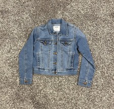 Old Navy Girls Blue Denim Jean Jacket Medium Wash Size 8 Medium