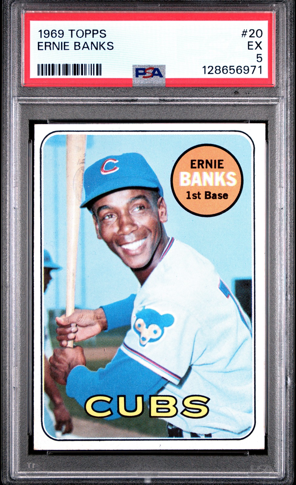 1969 TOPPS #20 ERNIE BANKS PSA 5
