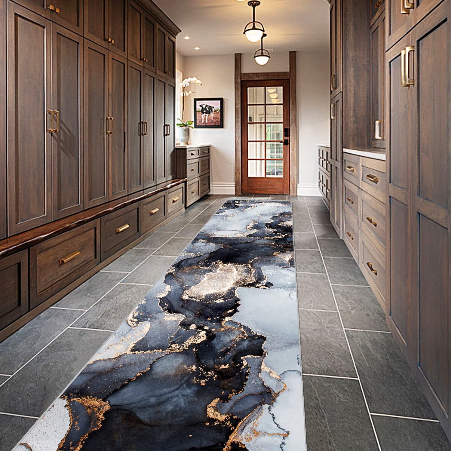 2' x 10' Washable Hallway Runner Rug, Long Ultra Soft Kitchen Runner Rug, Non...