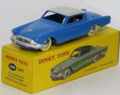 Dinky Toys N°24Y Studebaker Commander Orange - Échelle 1/43 - Boîte D'origine - France