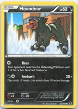 Houndour 55/101 Common Plasma Blast Pokemon Moderately Played