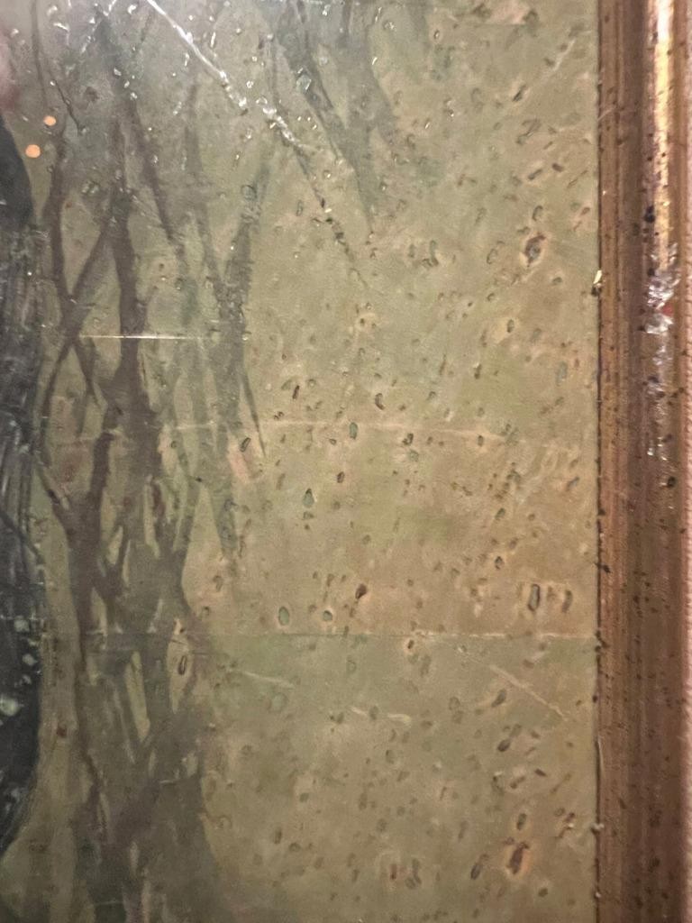 Chiu WENG Chinese Watercolor Painting Kitten Cat Landscape Portrait Framed Asian