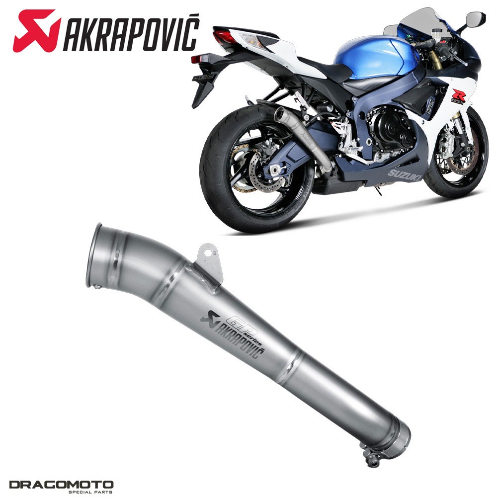 Silencieux AKRAPOVIC GSX-R 750 Titane ultraléger au design racing exclusif