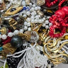 4 LB Vintage Modern Costume Jewelry Lot Craft Wear Resell Lot 7093