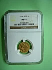 1914-D 2.5$  Indian  Eagle Coin MS61 NGC