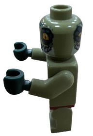 LEGO LEGENDS OF CHIMA Minifigure Crawley No Alligator  Helmet EUC