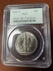 1946 D Walking Liberty Half Dollar MS65 PCGS Old Green Holder