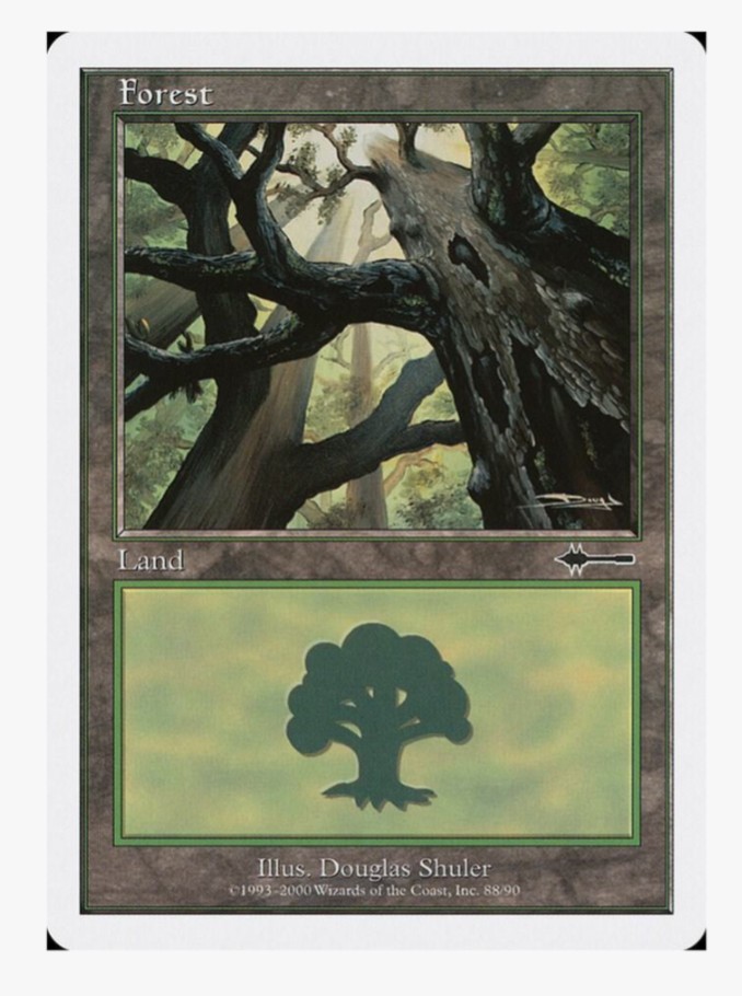 Forest | MTG BTD | Beatdown Basic Land Douglas Shuler Old Frame Magic | MP