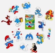 Smurfs Stickers Saturday Morning Cartoons Water Resistant Decal 5 Pack