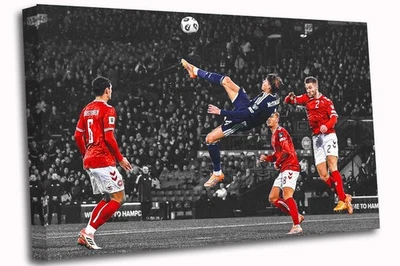 Scott McTominay Overhead Kick Scotland Amazing Canvas Print Wall Art Picture