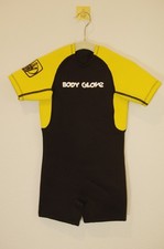 Body Glove Shorty Wetsuit Black Yellow Short Sleeve Springsuit Surf NWT