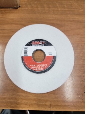 CGW 34600, 7''x 1/4'' x 1-1/4'' WA46-I-VD SURFACE GRINDING WHEEL - WHITE 