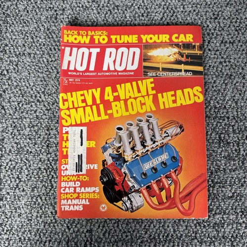 Vintage Hot Rod Magazine May 1974 Chevy 4-Valve Small-Block Weslake Heads