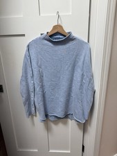 Frank Eileen Effie Long-Sleeve Funnel Neck Triple Fleece Capelet small - NWOT