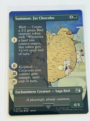 Summon: Fat Chocobo Borderless Final Fantasy 371