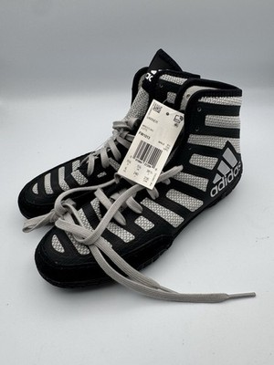 ADIDAS Adizero Varner Black Grey Silver Wrestling Shoes NEW Mens Sz 6 Rare
