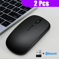 2.4GHz Wireless  Bluetooth 5.0 Wireless Mouse For Tablet Laptop Computer