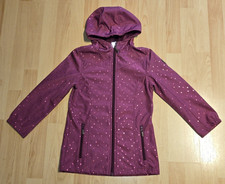 Topolino Softshelljacke Mädchen Gr. 128 Glitzerherzen Reißverschluss