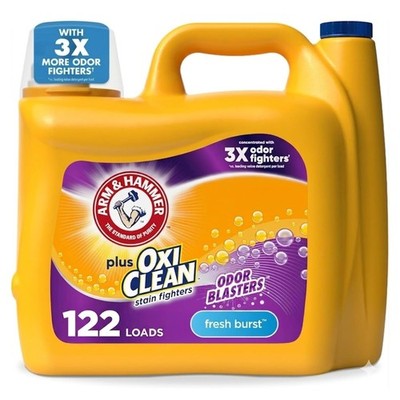ARM & HAMMER Plus OxiClean with Odor Blasters Liquid Laundry Detergent, Laundry