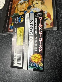 World Heroes 2 W/Obi Manual Neo Geo CD SNK NGCD Retro Rare Good Used Game JP