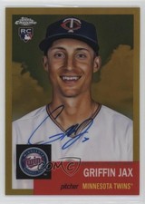 2022 Topps Chrome Platinum Anniversary Gold Refractor /50 Griffin Jax Auto 0m7x