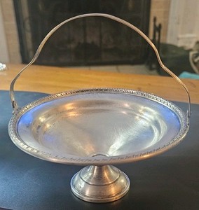 Hamilton:  Sterling; Weighted 5.5/8" 925 Sterling Pedestal Dish With Handle