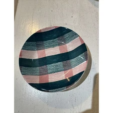 Over and Back Pink & Green Pasta Bowl Italy 8.25 x 1.75 - FLAW