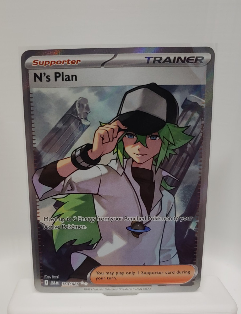 N's Plan 163/086 | Sv: Black Bolt | Holo Pokemon TCG NM