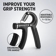 Hand Grip Strengthener 11-132LB Adjustable Resistance Forearm Wrist Exerciser