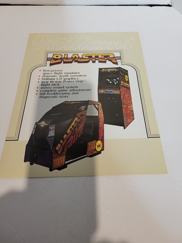 Flyer BLASTER  Arcade Video Game advertisement original see pic