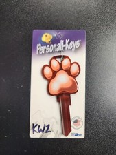 BIG PAW PRINT SHAPED KWIKSET KW1/KW10 KEYBLANK - READ DETAILS BELOW