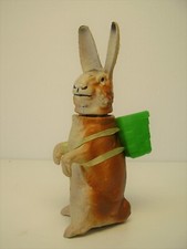 Antyczne pudełko do napełniania królików wielkanocnych Tektura - masa sprzed 1945 roku