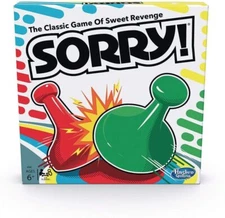 Sorry! Classic Hasbro Board Game for Kids Ages 6 and Up, Sorry Game 2-4 Players