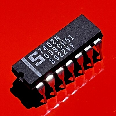 [1x] 7402N Signetics Quadruple 2-input NOR Gate IC PDIP-14