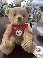 STEIFF BEAR MOHAIR MADE IN GERMANY 10.5" TALL NWT
