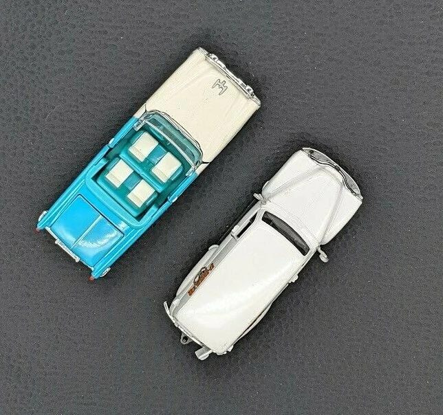 De colección Road Champs 1955 Oldsmobile Starfire 1954 Panel Van Diecast Nuevo Foto 2 de 4