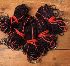 5FT 16z VERY HEAVY DUTY FOX PURSE NETS WITH 64mm HEAVY WELDED RINGS PACK OF 5