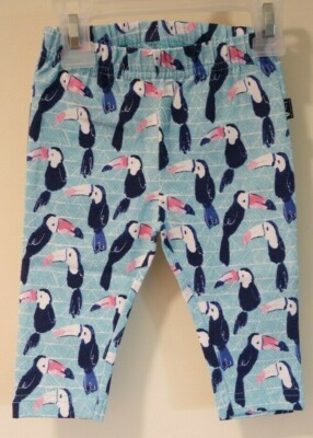Nwt Jojo Maman Bebe Toucan Cropped Capri Leggings Girl S Size 12 18 Month Ebay