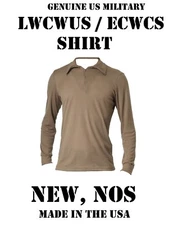 NEW US MILITARY POLYPRO THERMAL UNDERWEAR LWCWUS ECWCS SILKWEIGHT S SHIRT NOS