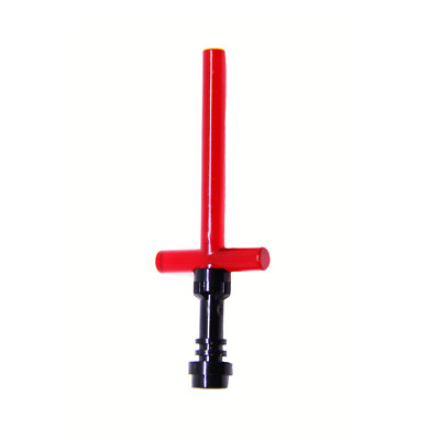 LEGO Star Wars - Kylo Ren Minifigure Trans Red Crossed Lightsaber w/ Black Hilt