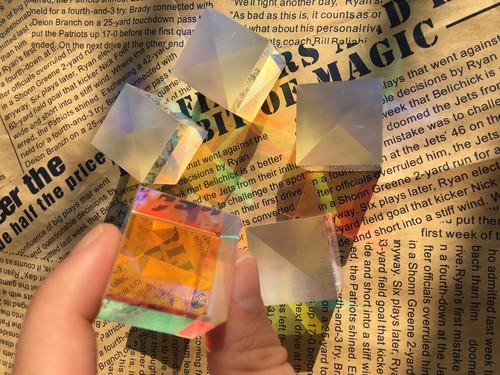 8 PIEZAS Combinador Divisor Cruz Dicroico RGB X-Cubo Prisma de Vidrio Óptico para Hágalo usted mismo - Imagen 6 de 6