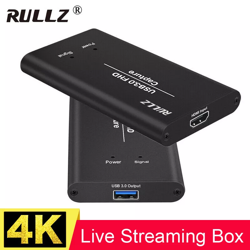 USB 2.0 Video Capture Card 4K HDMI-compatible Video Grabber Live Streaming  Box Recording for PS4 XBOX Phone Game DVD HD Camera