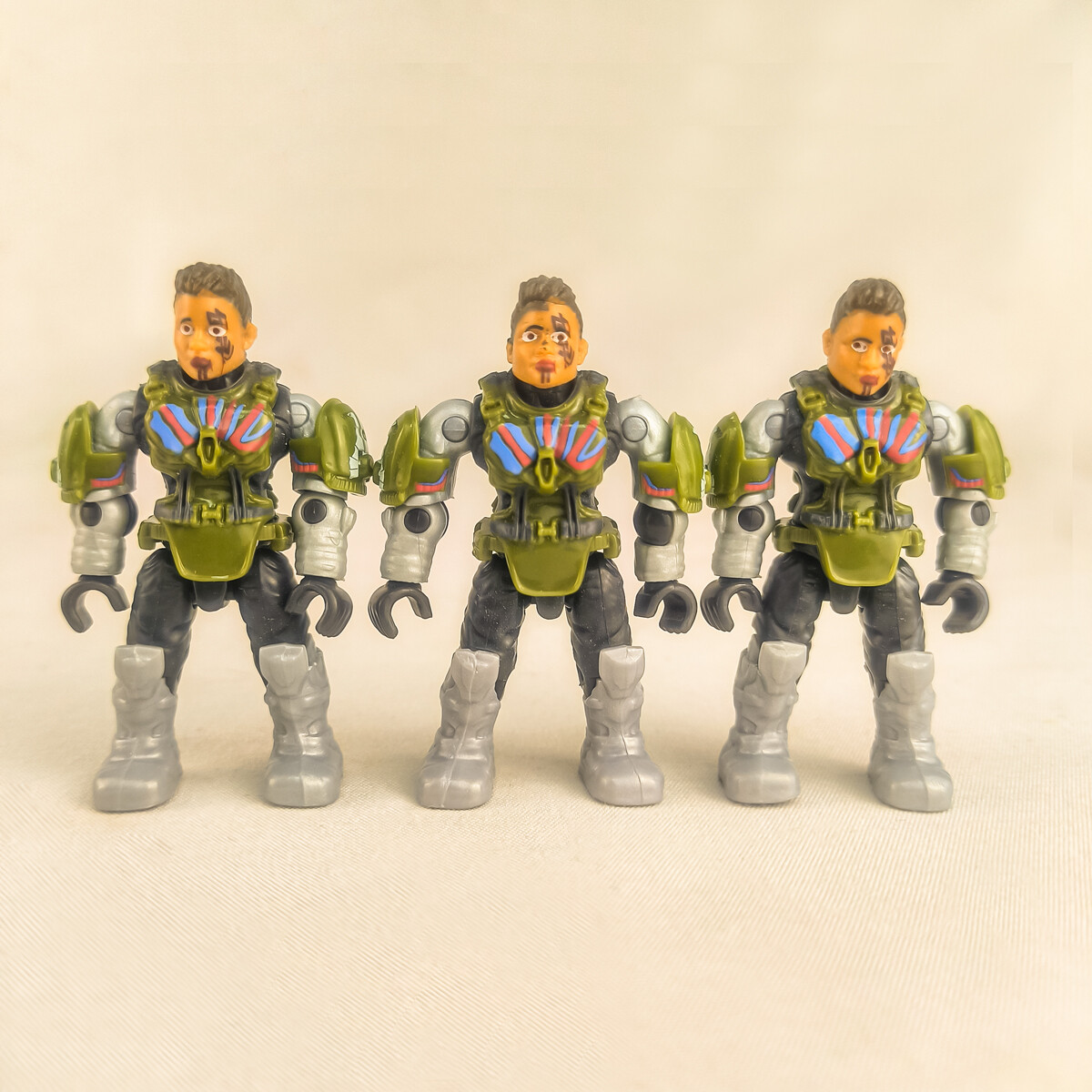 3Pcs Mega Construx Bloks Figure Halo UNSC Heroes Series #18 Lt