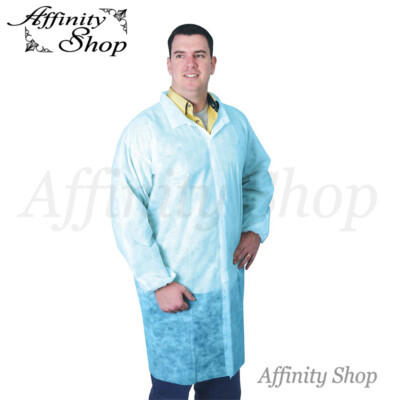 Lab Coats Blue Disposable PP Polypropylene Coverall Jackets Non