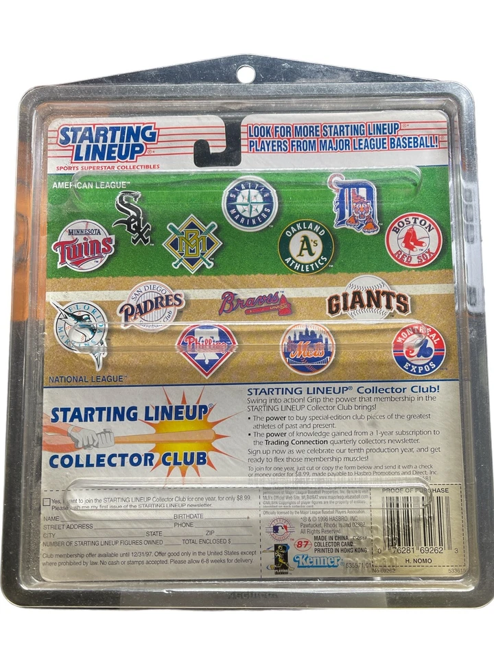 Figura Hideo Nomo 1997 alineación inicial | Dodgers de Los Ángeles MLB | Nueva sellada Foto 2 de 2