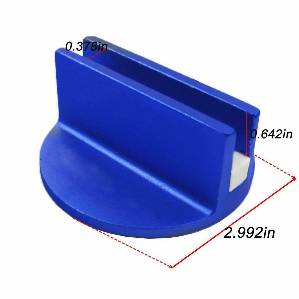 Blue Car Universal Slotted Magnetic Jack Pad Pinch Weld Frame Rail Adapter - Foto 3