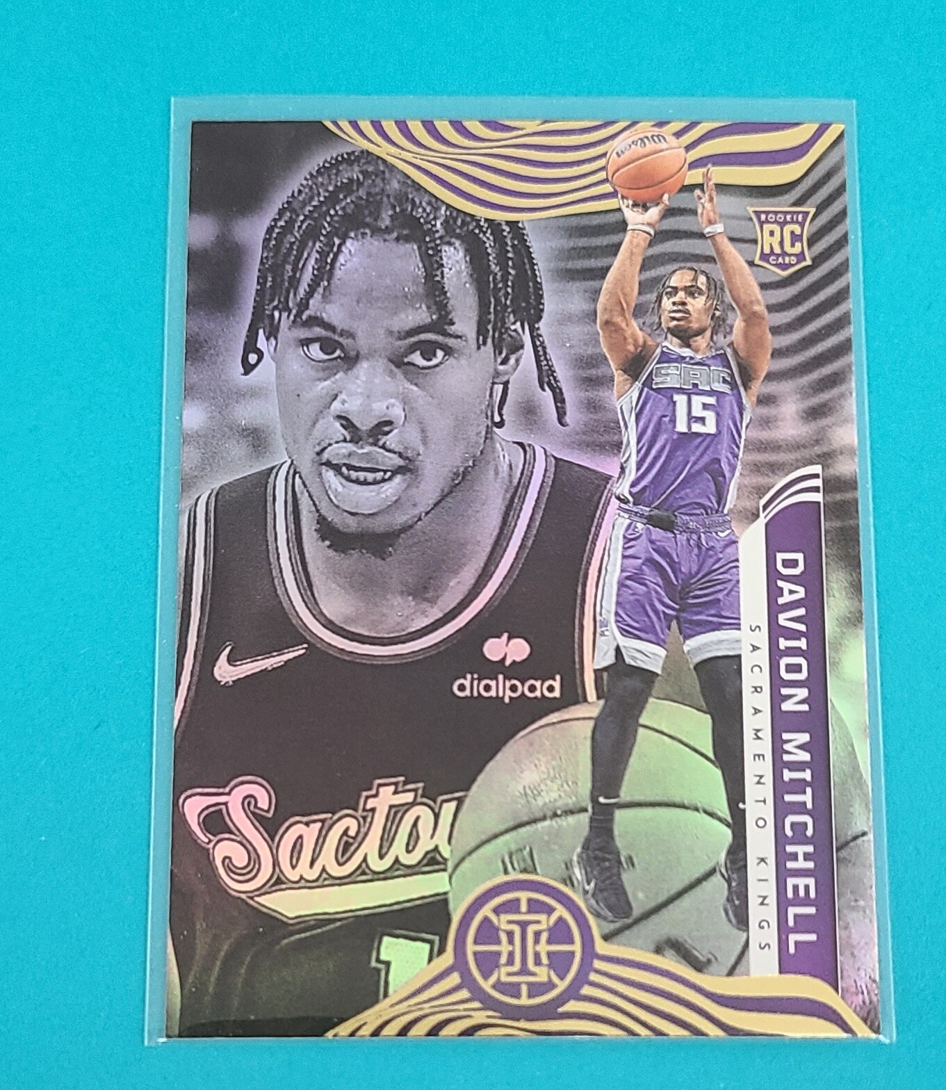 2021-22 Panini Illusions RC #159 Davion Mitchell Sac Kings BASKETBALL Card 7A